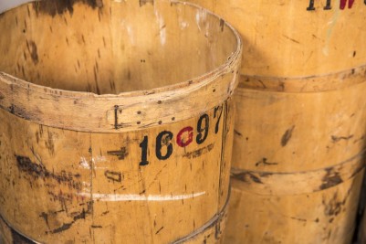 vintage wooden barrels